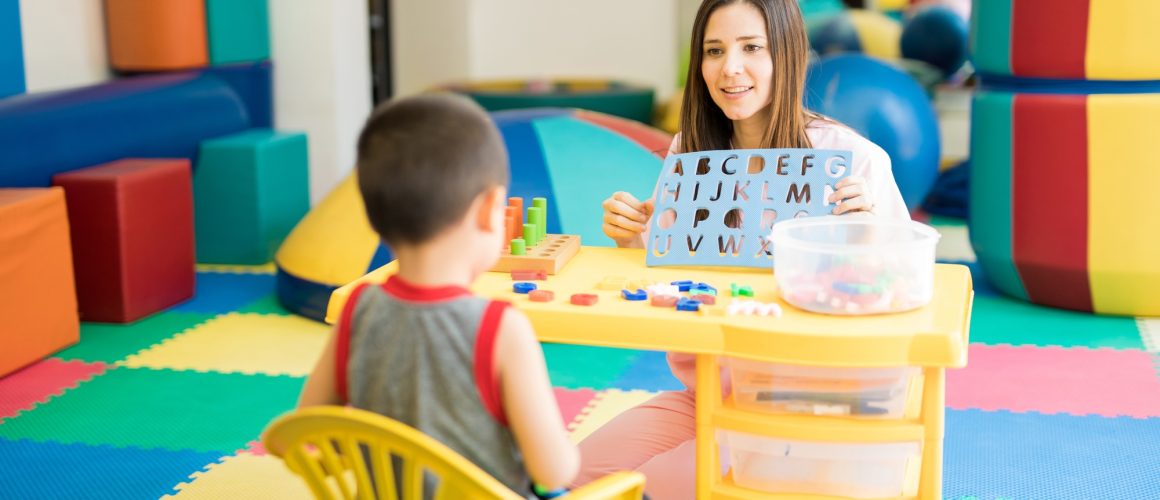 Language therapist at a school